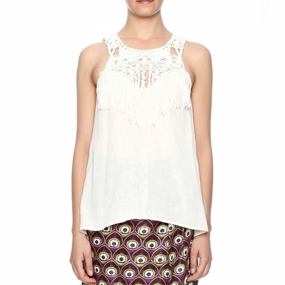 🌸 Ulla Johnson | Organic Cotton Fringe Tank top 0